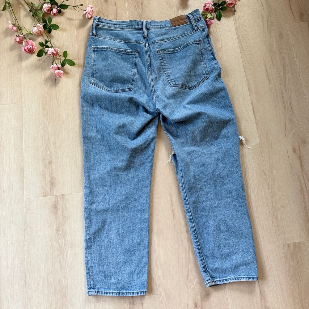 Madewell The Perfect Vintage Straight Leg Jean Reinhart Wash Distressed 32 Boho - Picture 7 of 16